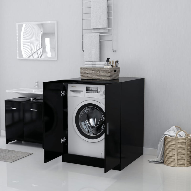 vidaXL Washing Machine Cabinet Black 71x71.5x91.5 cm