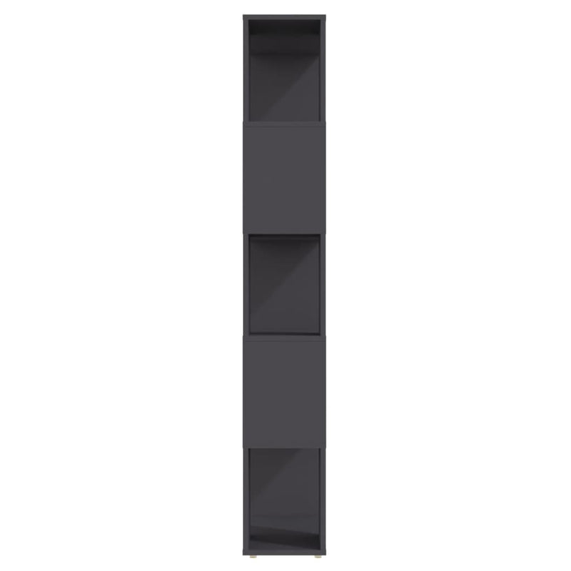 vidaXL Book Cabinet Room Divider Grey 60x24x155 cm Engineered Wood