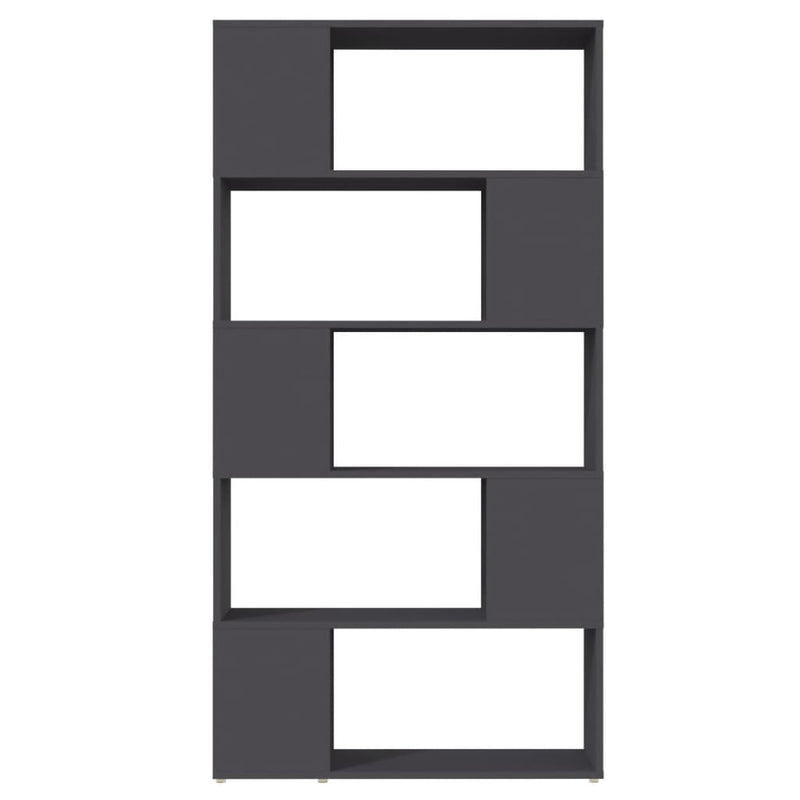 vidaXL Book Cabinet Room Divider Grey 80x24x155 cm Engineered Wood