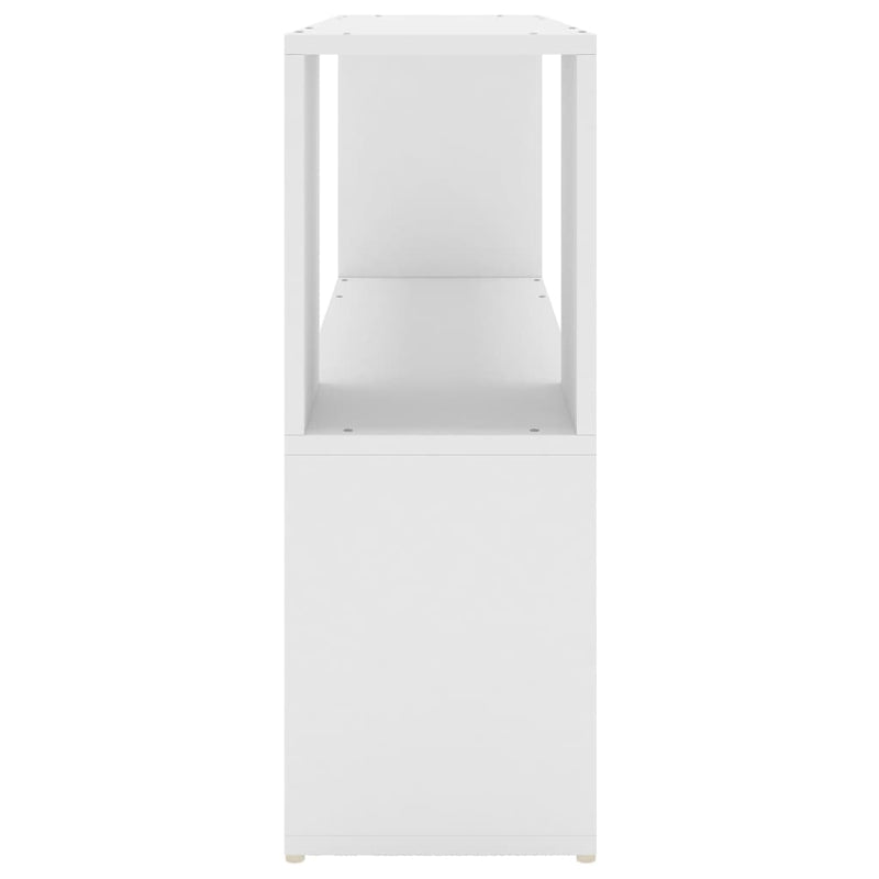 vidaXL Book Cabinet White 100x24x63 cm Engineered Wood