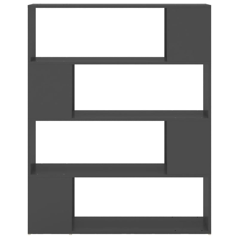 vidaXL Book Cabinet Room Divider Grey 100x24x124 cm