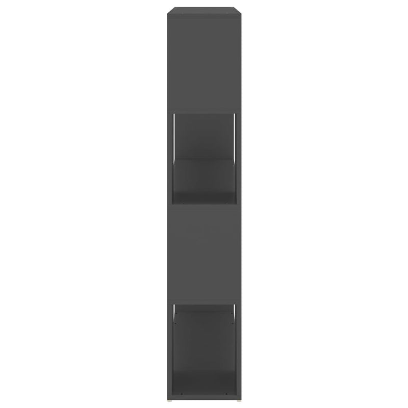 vidaXL Book Cabinet Room Divider Grey 100x24x124 cm