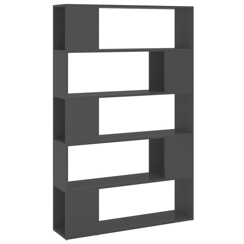 vidaXL Book Cabinet Room Divider Grey 100x24x155 cm Engineered Wood