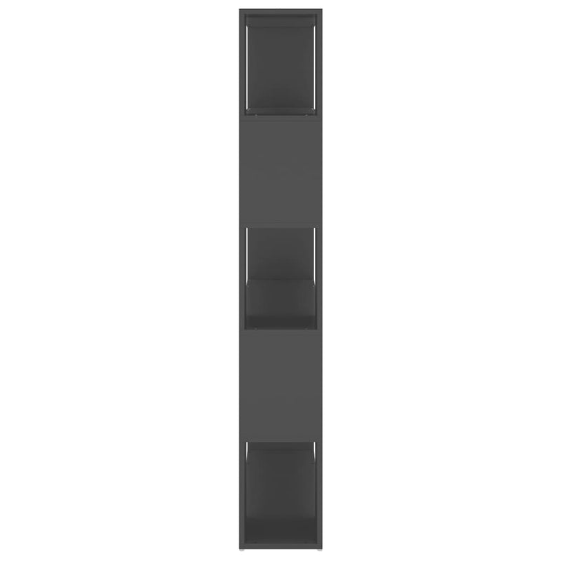 vidaXL Book Cabinet Room Divider Grey 100x24x155 cm Engineered Wood