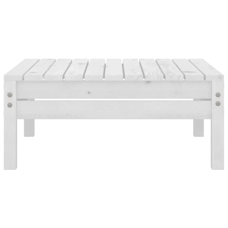 vidaXL 3 Piece Garden Lounge Set Solid Pinewood White