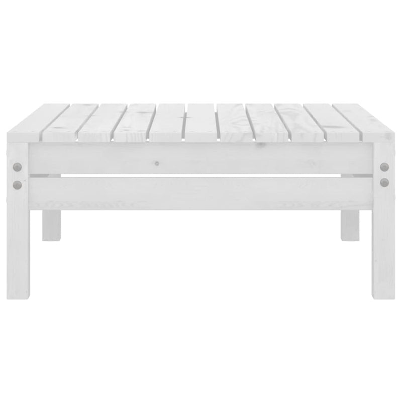 vidaXL 4 Piece Garden Lounge Set Solid Pinewood White