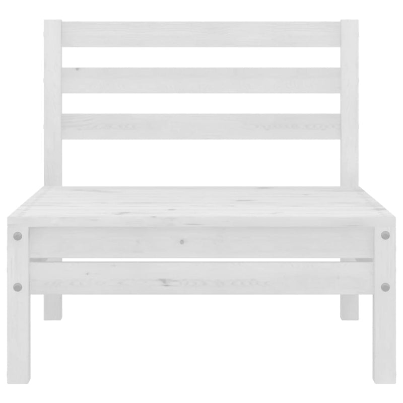 vidaXL 4 Piece Garden Lounge Set Solid Pinewood White