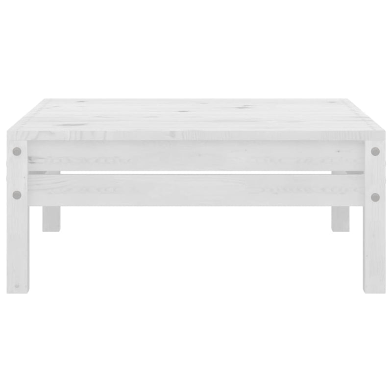 vidaXL 4 Piece Garden Lounge Set Solid Pinewood White