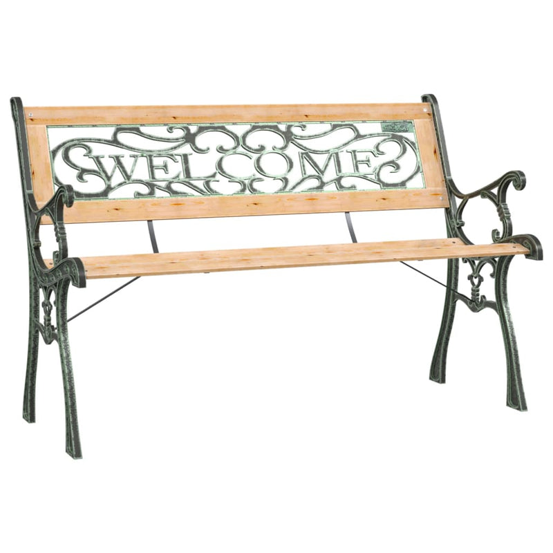vidaXL Garden Bench 122 cm Solid Wood Fir