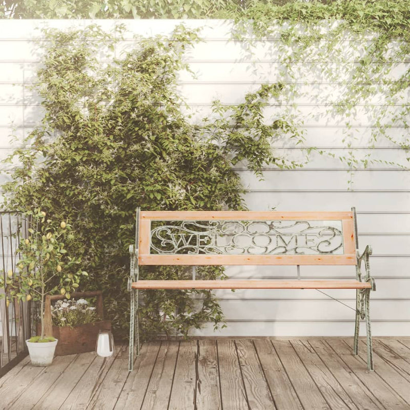 vidaXL Garden Bench 122 cm Solid Wood Fir