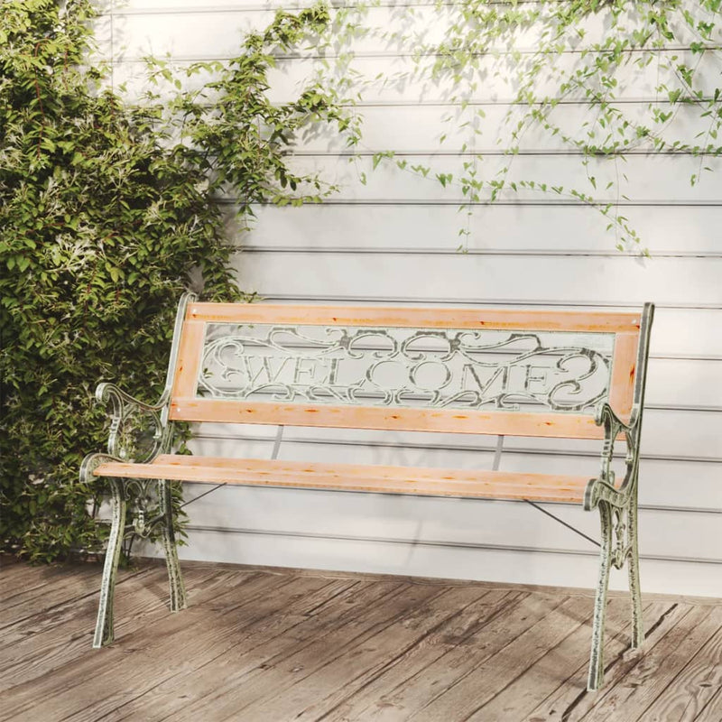 vidaXL Garden Bench 122 cm Solid Wood Fir