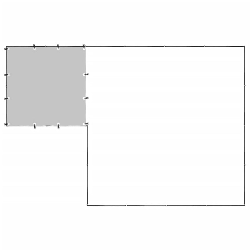 vidaXL Dog Kennel Black 6.05 m² Steel