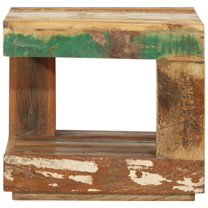 vidaXL Coffee Table 45x45x40 cm Solid Wood Reclaimed