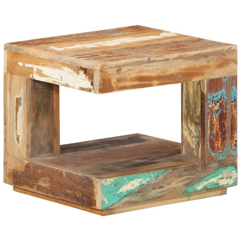 vidaXL Coffee Table 45x45x40 cm Solid Wood Reclaimed