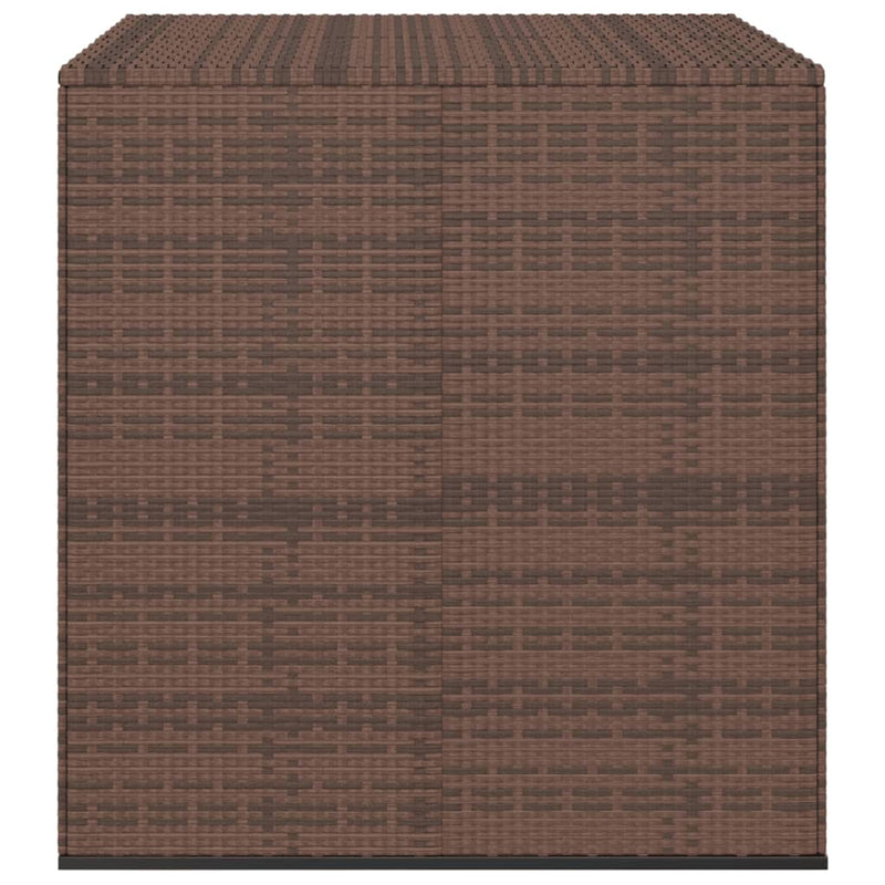 vidaXL Garden Cushion Box PE Rattan 100x97.5x104 cm Brown