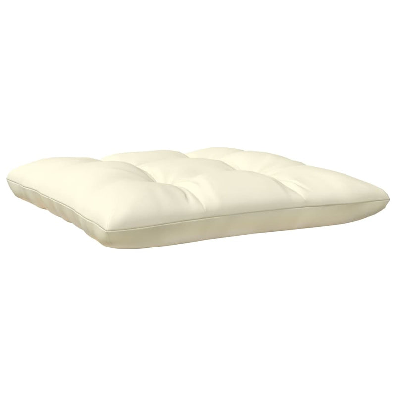 vidaXL 2-Seater Garden Sofa with Cream Cushions Solid Pinewood