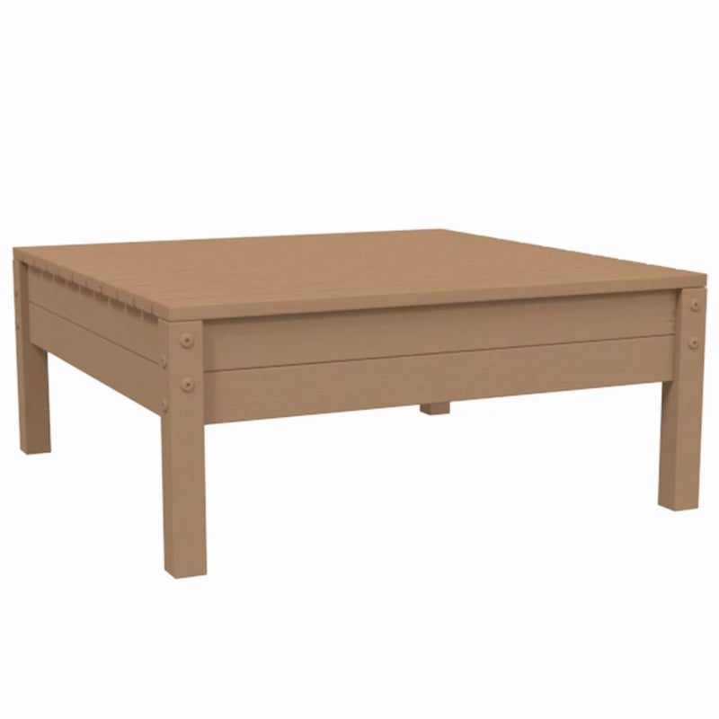 vidaXL 3 Piece Garden Lounge Set with Cream Cushions Solid Pinewood