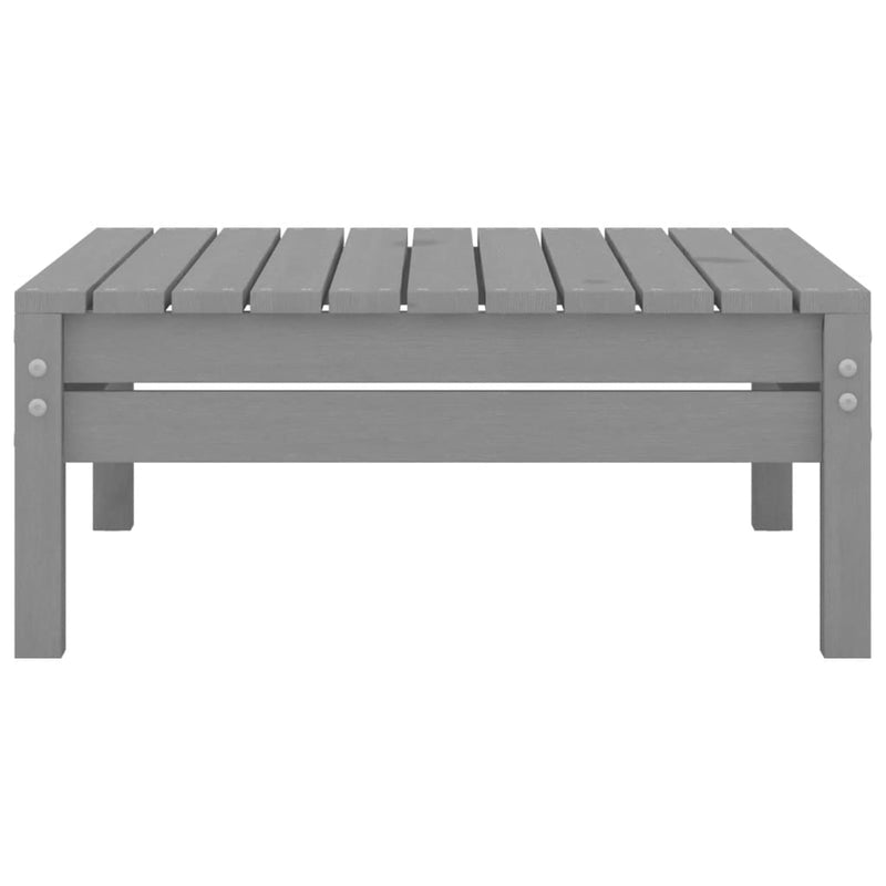 3 Piece Garden Lounge Set Grey Solid Wood Pine