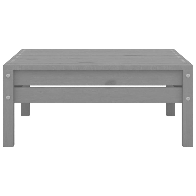 vidaXL 4 Piece Garden Lounge Set Grey Solid Wood Pine