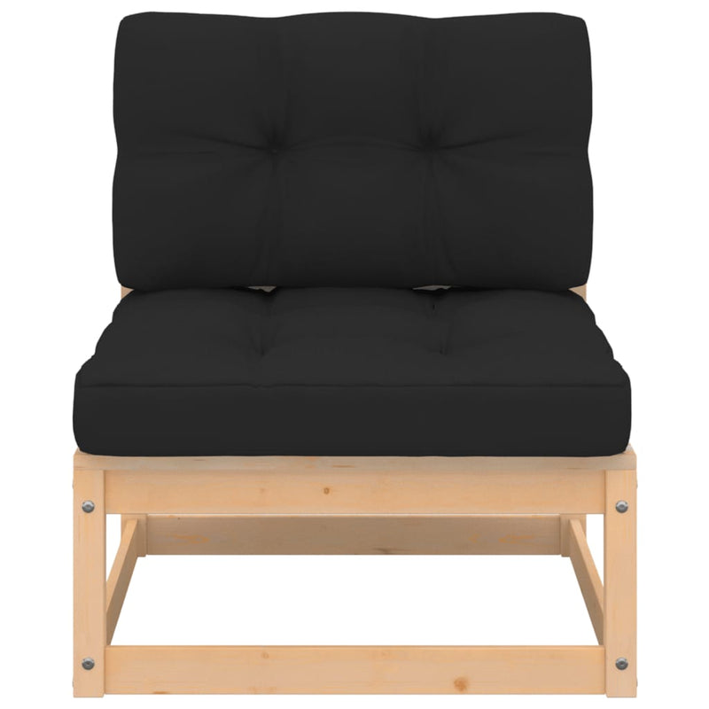 vidaXL 5 Piece Garden Lounge Set with Cushions Solid Pinewood