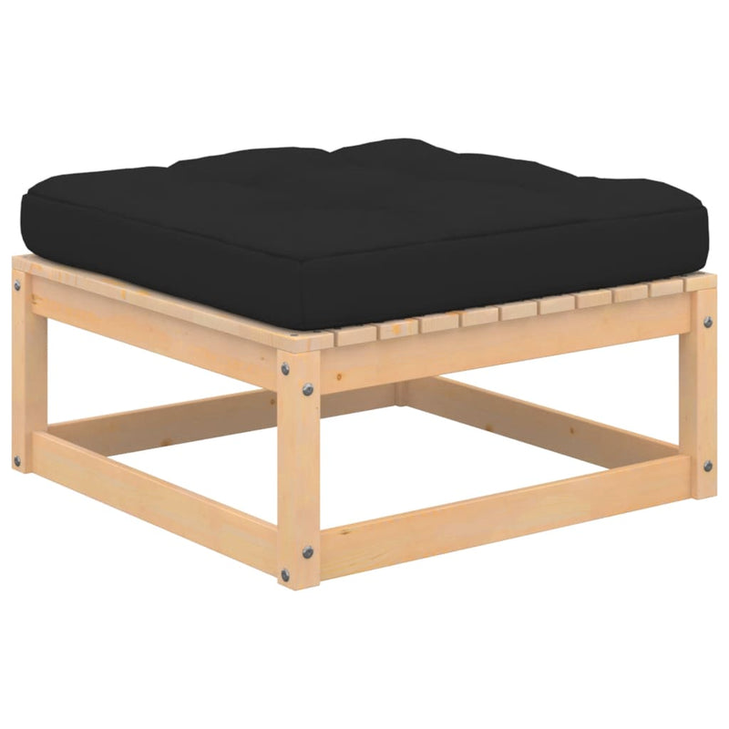 vidaXL 5 Piece Garden Lounge Set with Cushions Solid Pinewood
