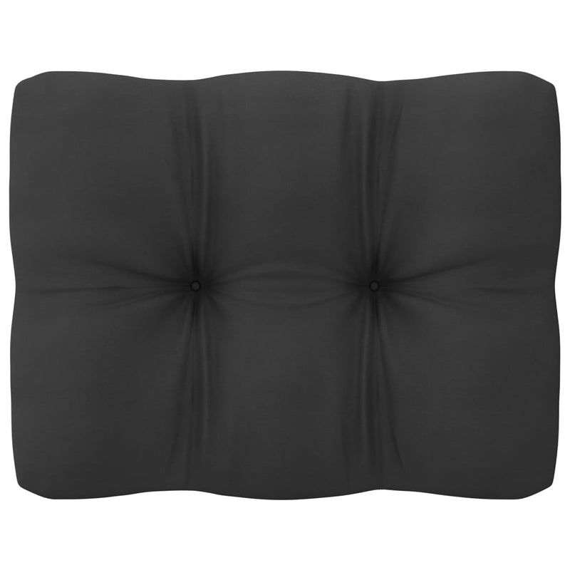 vidaXL 6 Piece Garden Lounge Set with Anthracite Cushions Pinewood
