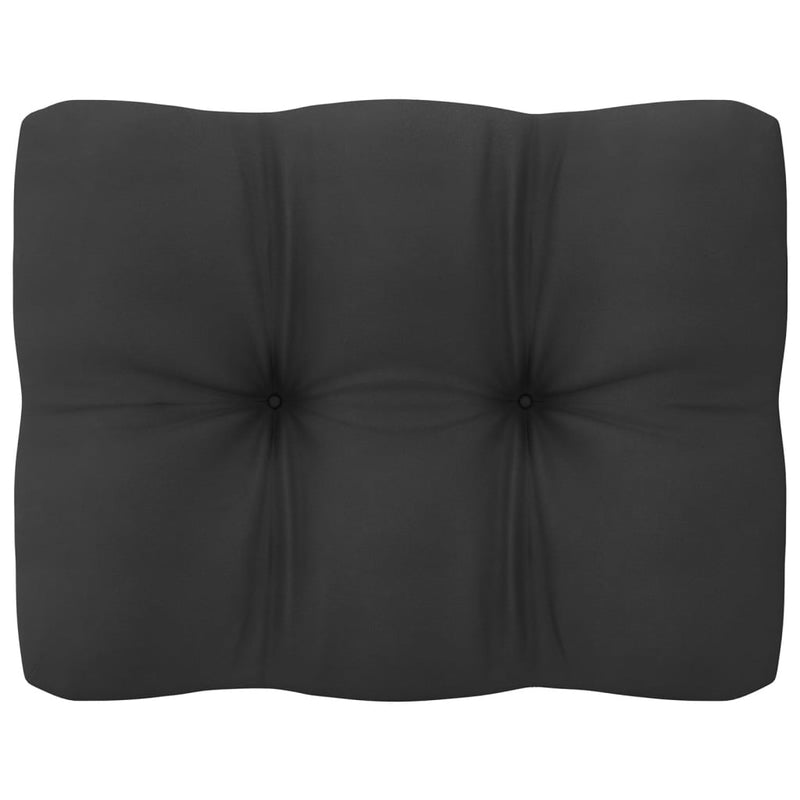 vidaXL 7 Piece Garden Lounge Set with Anthracite Cushions Pinewood