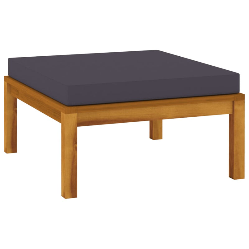 6 Piece Garden Lounge Set with Cushion Solid Acacia Wood