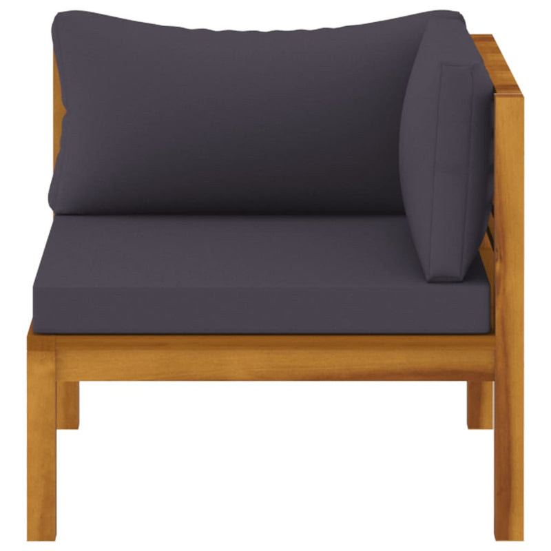 vidaXL 3-Seater Garden Sofa with Cushion Solid Acacia Wood