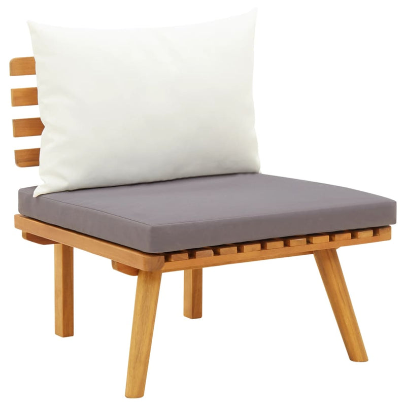 vidaXL 5 Piece Garden Lounge Set with Cushions Solid Wood Acacia
