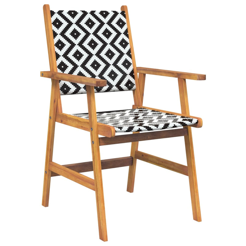 vidaXL 3 Piece Garden Dining Set Solid Wood Acacia