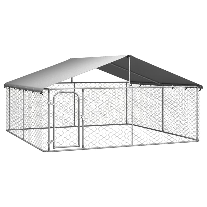 vidaXL Outdoor Dog Kennel with Roof 300x300x150 cm