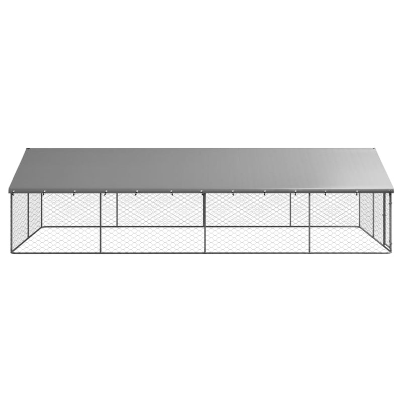 vidaXL Outdoor Dog Kennel with Roof 600x300x150 cm