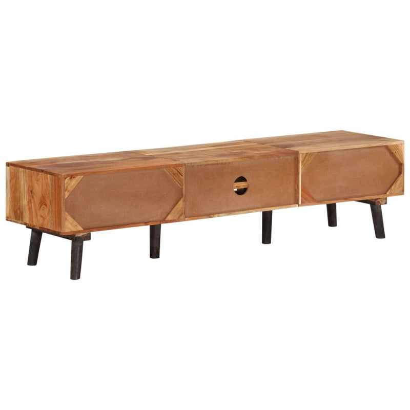 vidaXL TV Cabinet 145x35x35 cm Solid Wood Acacia