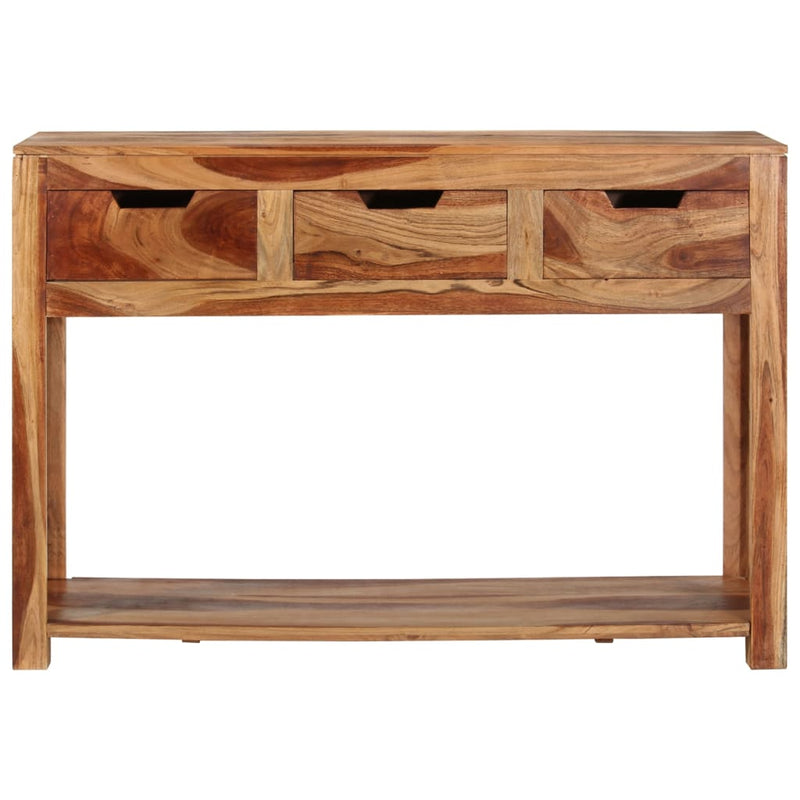 vidaXL Console Table 110x35x75 cm Solid Wood Acacia