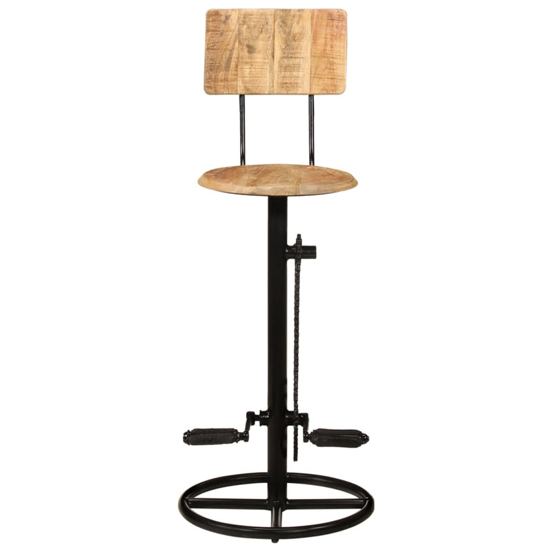 vidaXL Bar Stools 2 pcs Solid Wood Mango