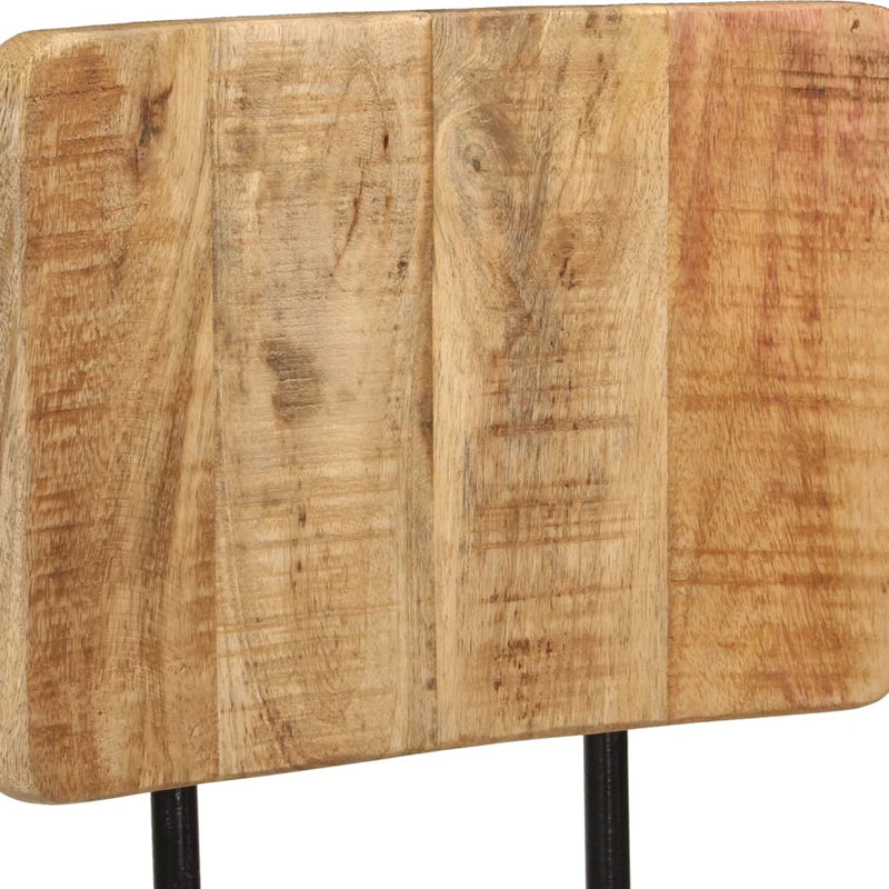 vidaXL Bar Stools 2 pcs Solid Wood Mango
