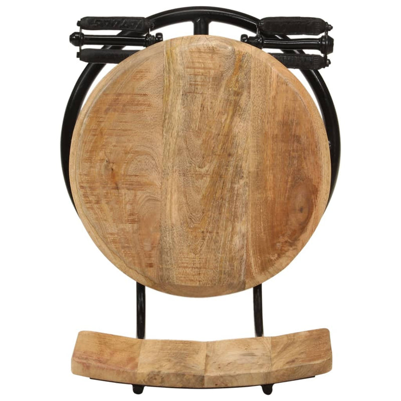 vidaXL Bar Stools 2 pcs Solid Wood Mango