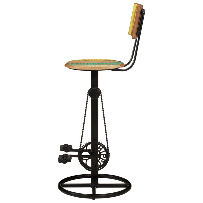 vidaXL Bar Stools 2 pcs Solid Wood Reclaimed
