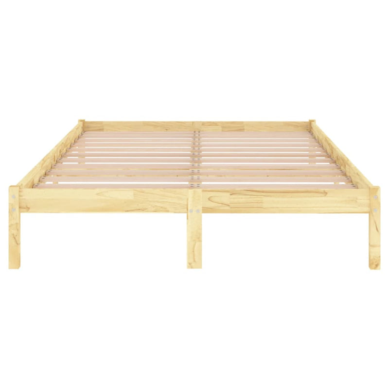 vidaXL Bed Frame without Mattress Solid Wood 135x190 cm