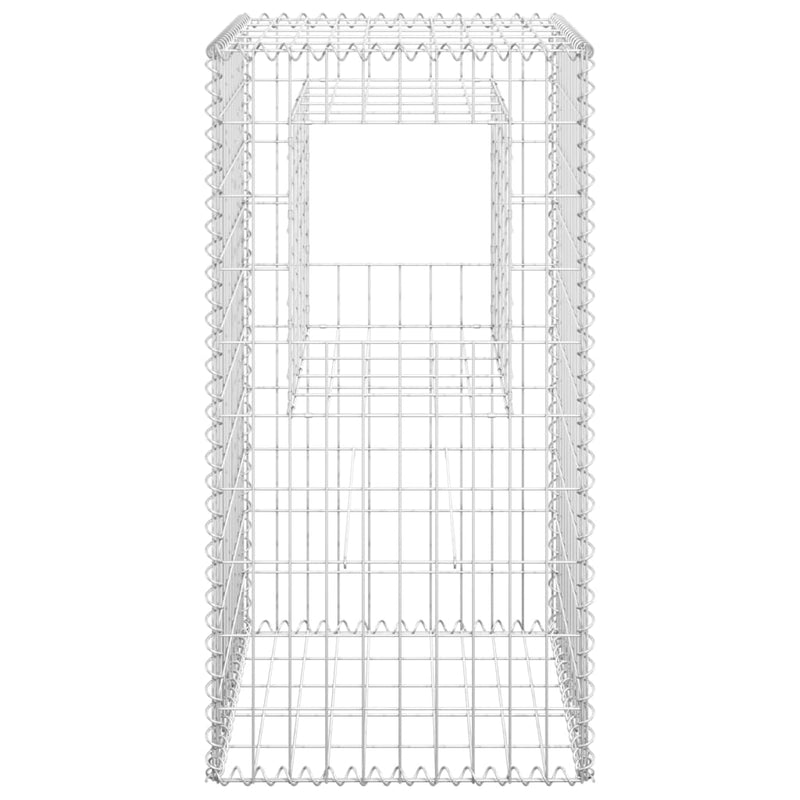 vidaXL Gabion Basket Posts 2 pcs 50x50x100 cm Iron
