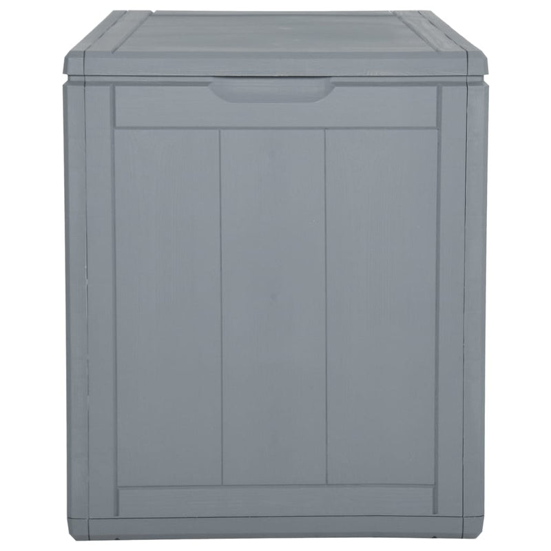 vidaXL Garden Storage Box 90L Grey PP Wood Look