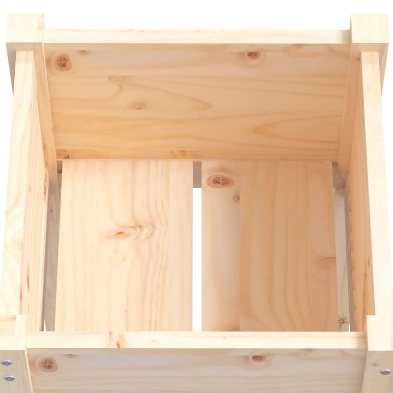 vidaXL Garden Planters 2 pcs 40x40x70 cm Solid Pinewood