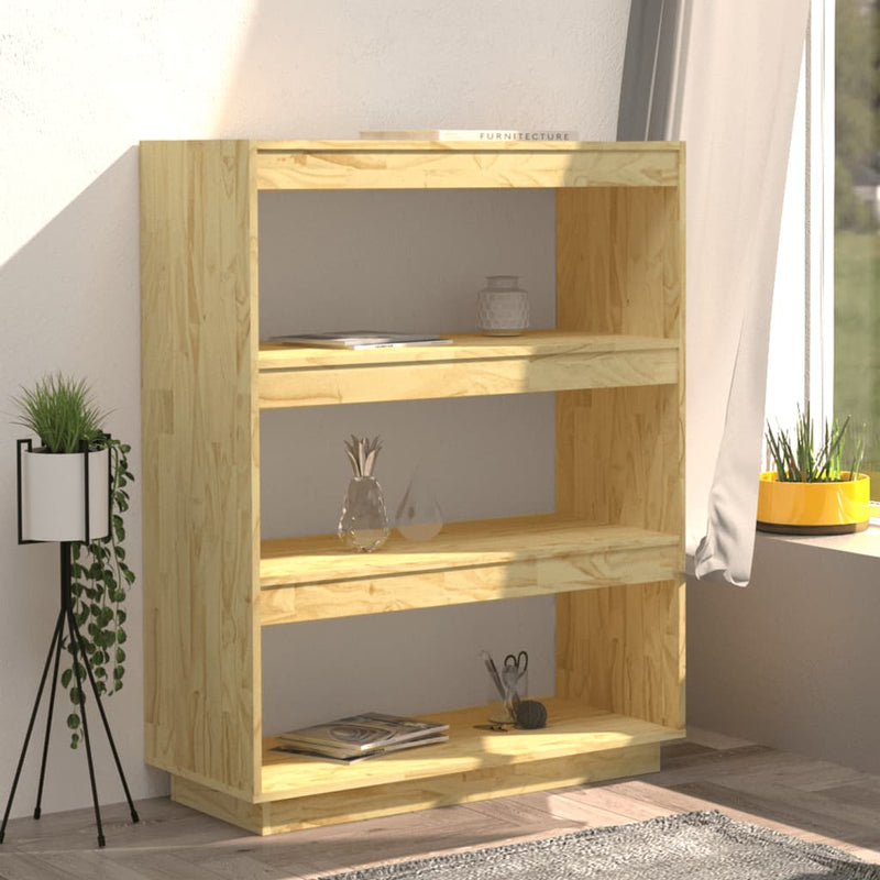 vidaXL Book Cabinet/Room Divider 80x35x103 cm Solid Pinewood