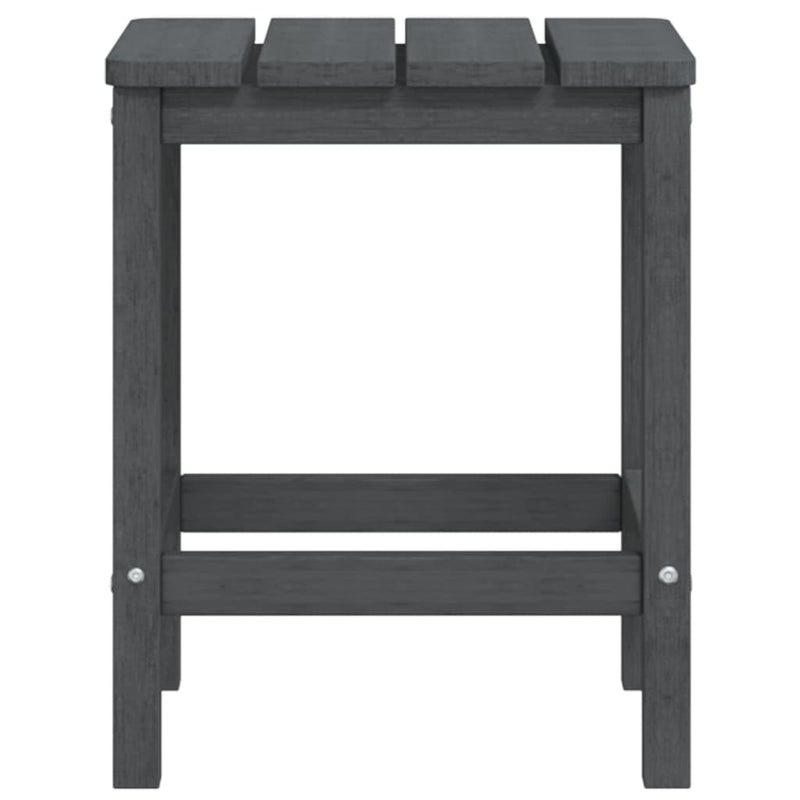 Garden Adirondack Table Anthracite 38x38x46 cm HDPE