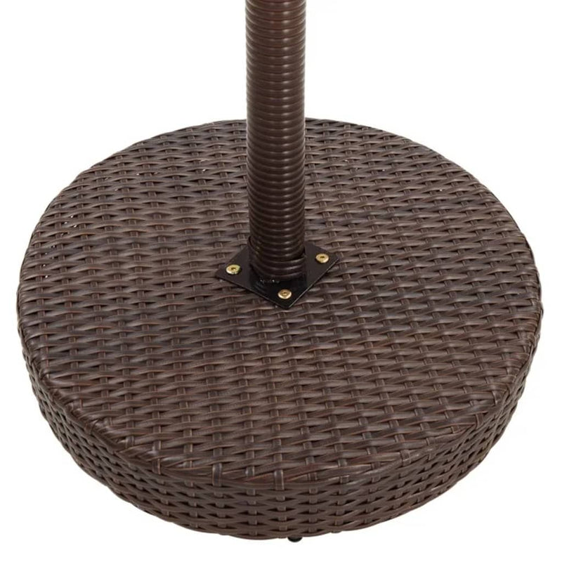 vidaXL 5 Piece Garden Bar Set with Cushions Poly Rattan Brown