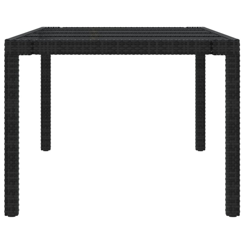 vidaXL 11 Piece Outdoor Dining Set with Cushions Poly Rattan Black and Grey