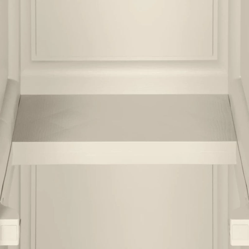 vidaXL Plastic Cabinet 40x43x125 cm Wood Design Vanilla Ice