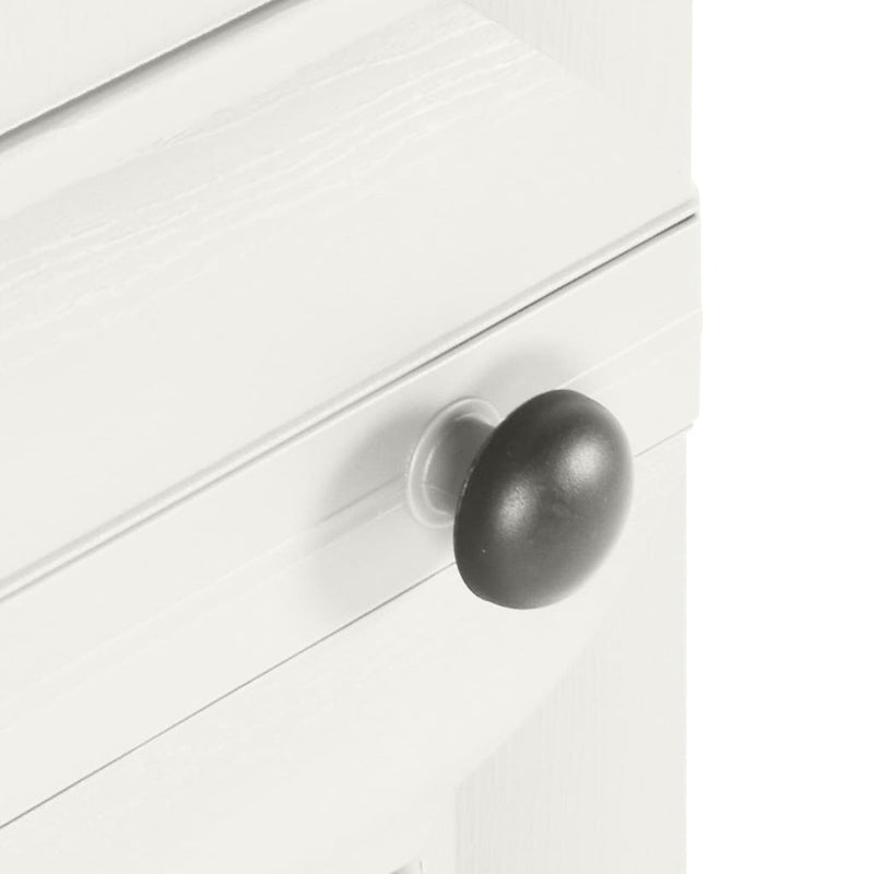 vidaXL Plastic Cabinet 40x43x125 cm Wood Design Angora White