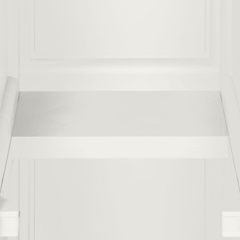 vidaXL Plastic Cabinet 40x43x125 cm Wood Design Angora White